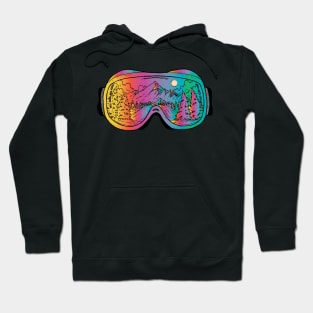 ski goggles mountains Hoodie